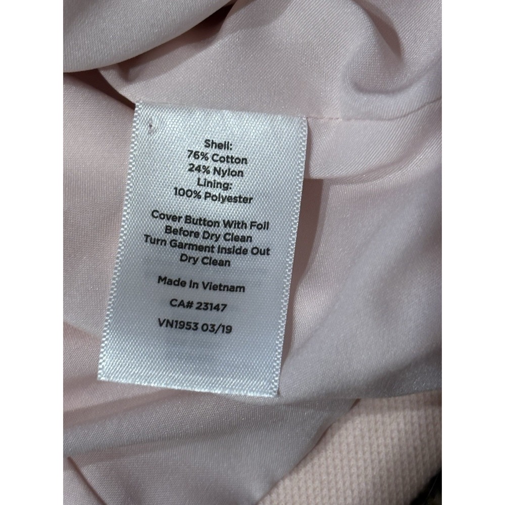 Talbots Aberdeen Knit Blazer Pique Knit Light Pink 10P - Picture 3 of 6